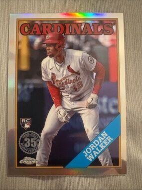 Cardinals Jordan Walker Baseball Card - Red/White Homerun Derby Champion
